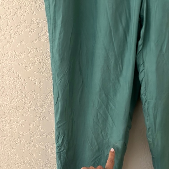 Abvien 100% Silk Women’s Windbreaker Jogger Pants sz S Sage Green. Vintage. - Picture 7 of 9